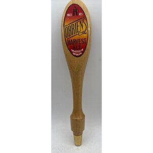 Hales Ales  O’brien’s Harvest Ale Seattle And Spokane  Wooden Beer Tap Handle